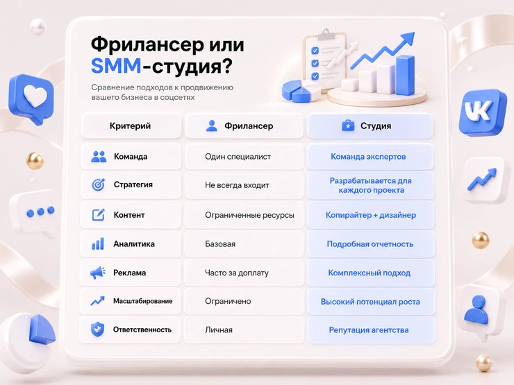Сколько стоит SMM - продвижение в месяц - почему SMM агентство стоит дороже